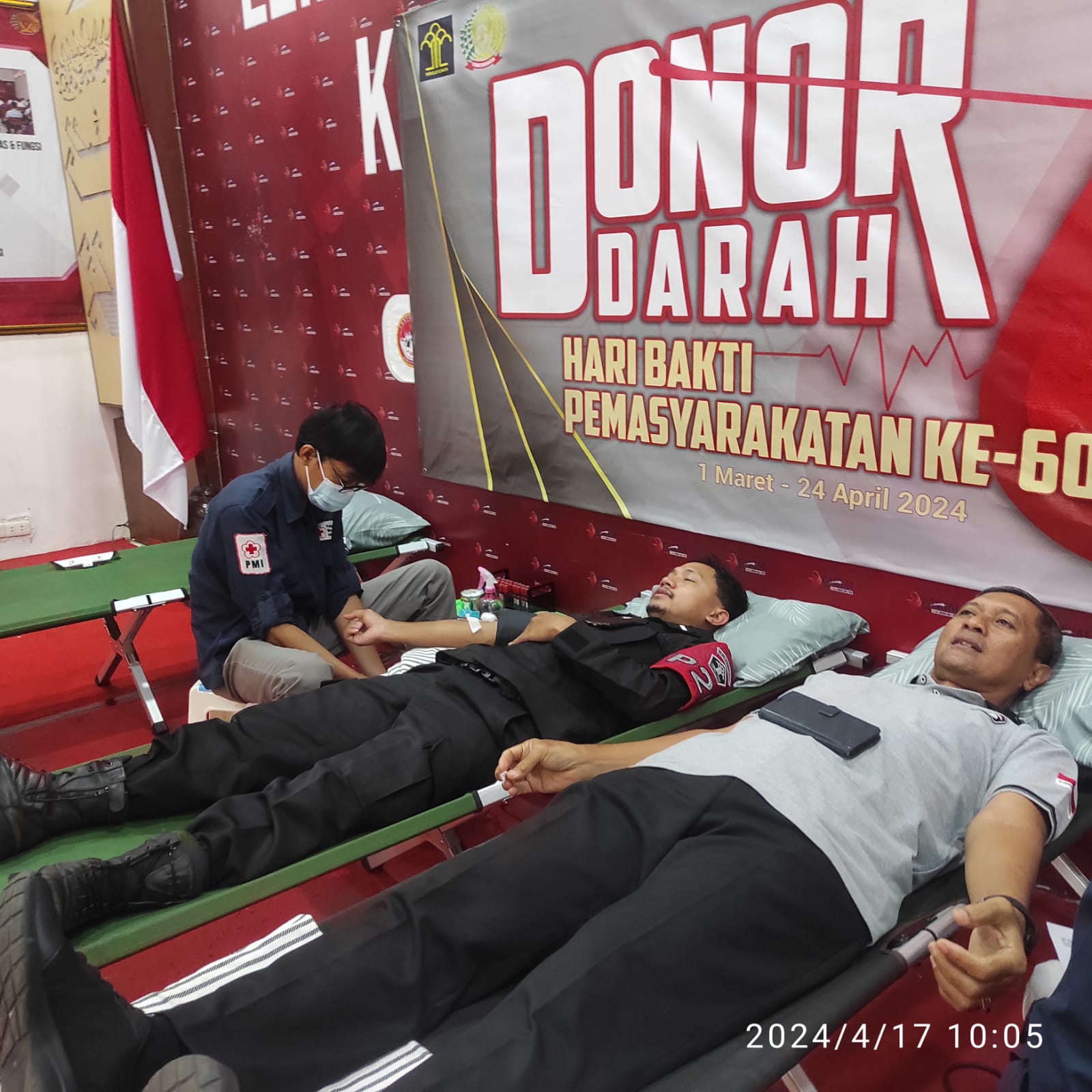 Petugas Lapas Kalianda Donor Darah, Kalapas : Semoga Bermanfaat Bagi Masyarakat