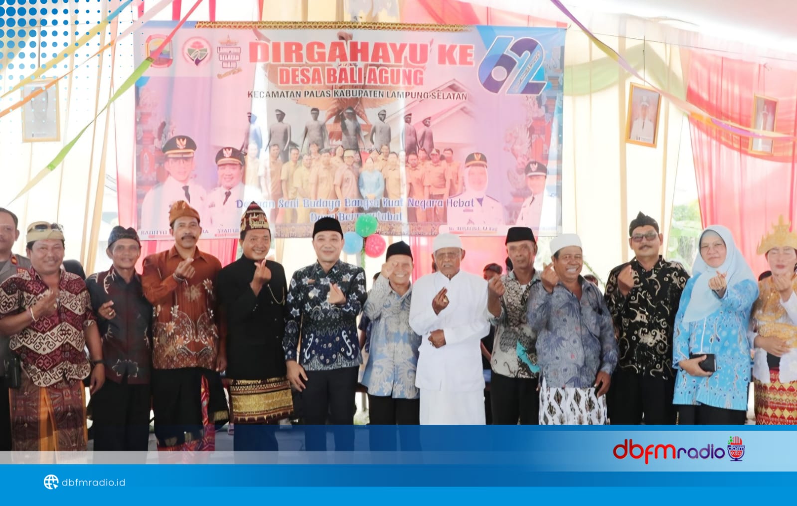 Pemkab Lampung Selatan Dorong Pembangunan Berbasis Budaya Lewat HUT ke-62 Desa Bali Agung