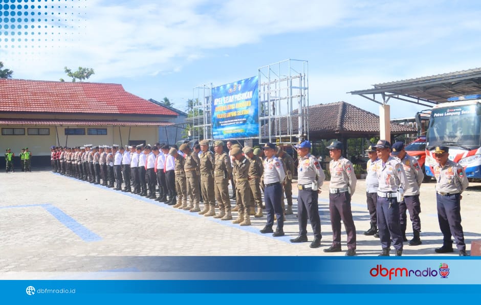 Polres Lampung Selatan Gelar Apel Pasukan Operasi Zebra Krakatau 2025