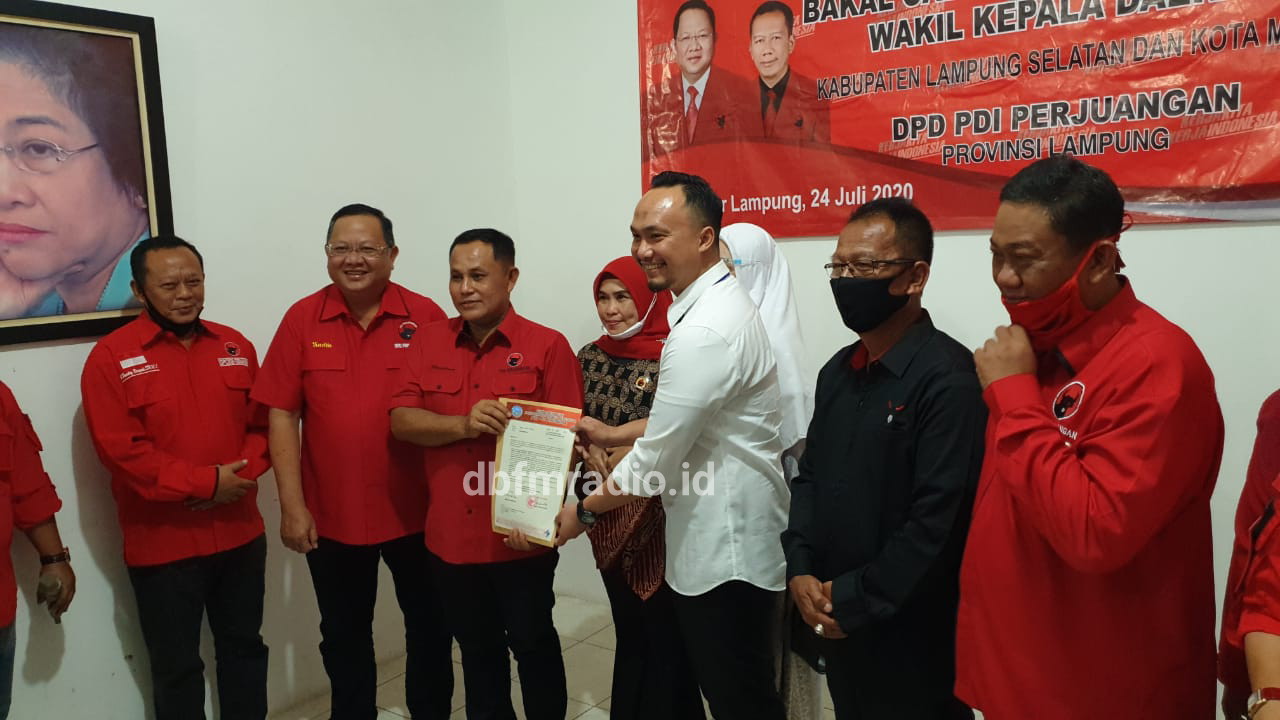 Dapat Rekomendasi DPP PDIP, Nanang - Pandu Maju di Pilkada Lampung Selatan Desember 2020