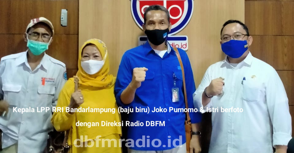 Berbagi Pengalaman Manajemen LPP RRI Bandarlampung, Kunjungi Radio Dimensi Baru Lampung Selatan.