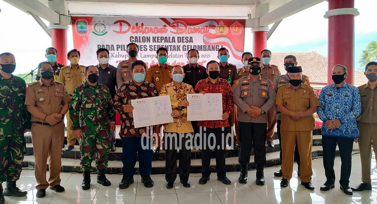 Jelang Pilkades Serentak Lamsel, Gelar Deklarasi Damai.