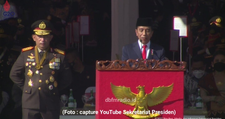 Peringati Hari Bhayangkara ke-76, Jokowi : "Polri harus  bekerja dengan hati-hati, bekerja dengan presisi"