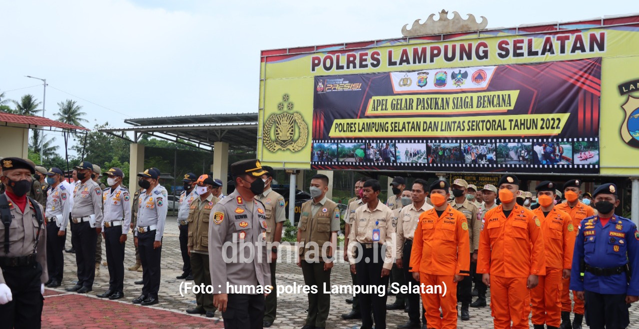 Apel Siaga bencana, Kapolres AKBP Edwin: Lampung Selatan Aman Terkendali.