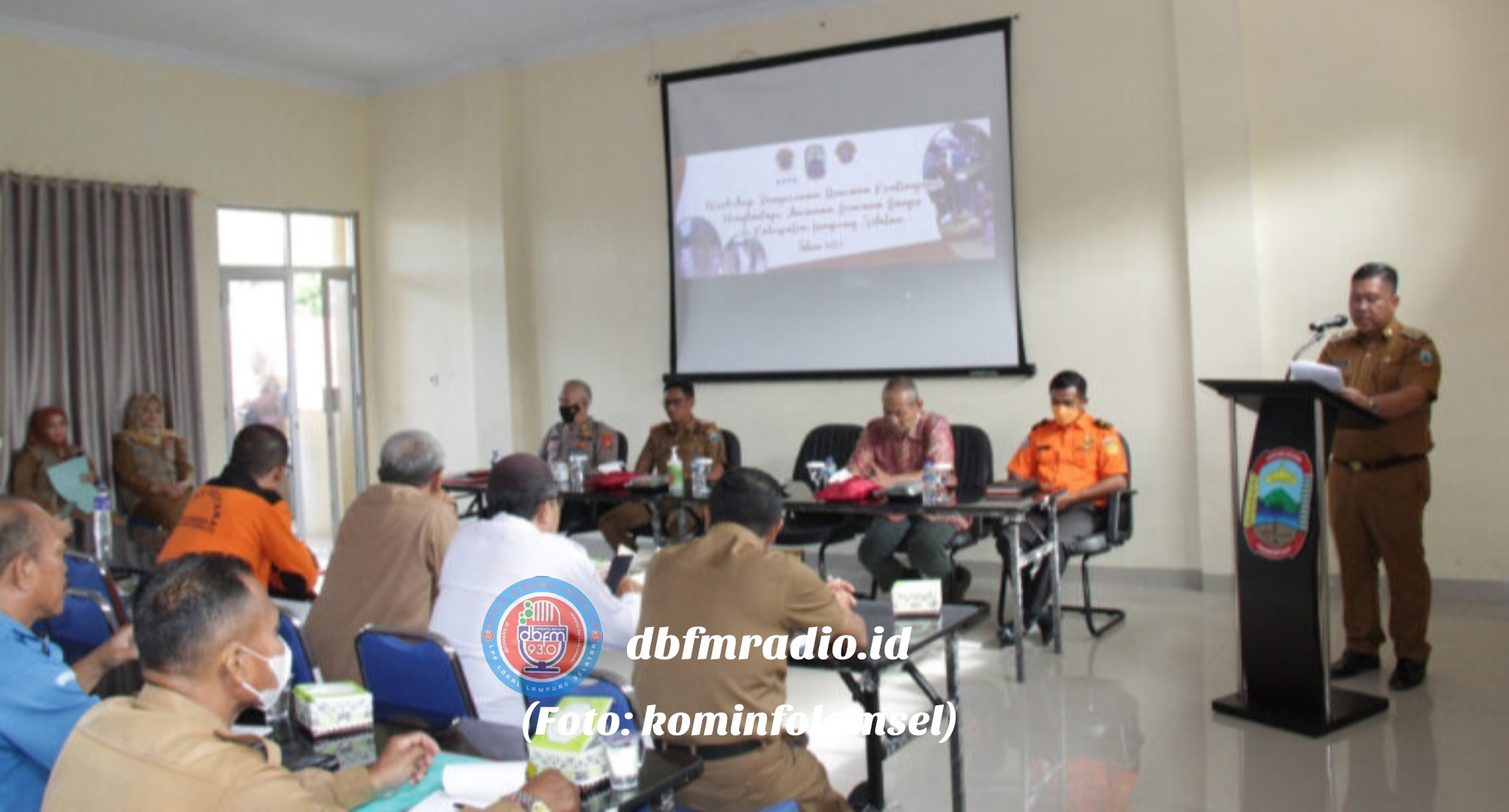 Hadapi  Bencana Banjir, BPBD Lampung Selatan Gelar Workshop Penyusunan Rencana Kontijensi.