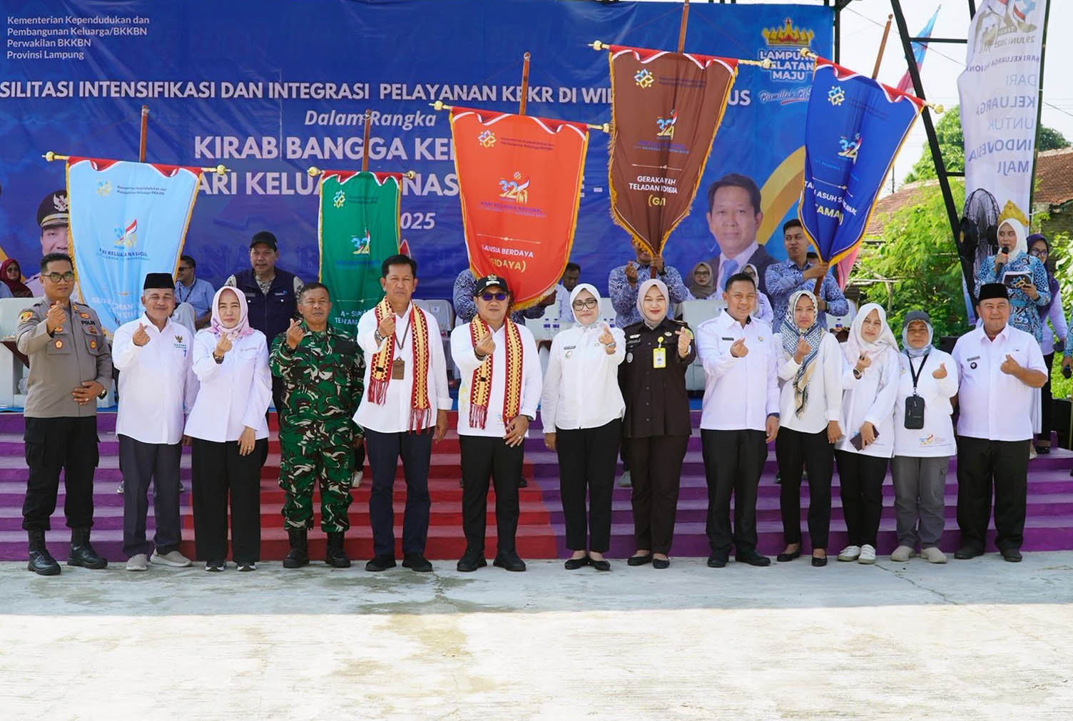 Lampung Selatan Jadi Tuan Rumah Kirab Bangga Kencana Sumatera 2025, Launching GENTING Jadi Sorotan