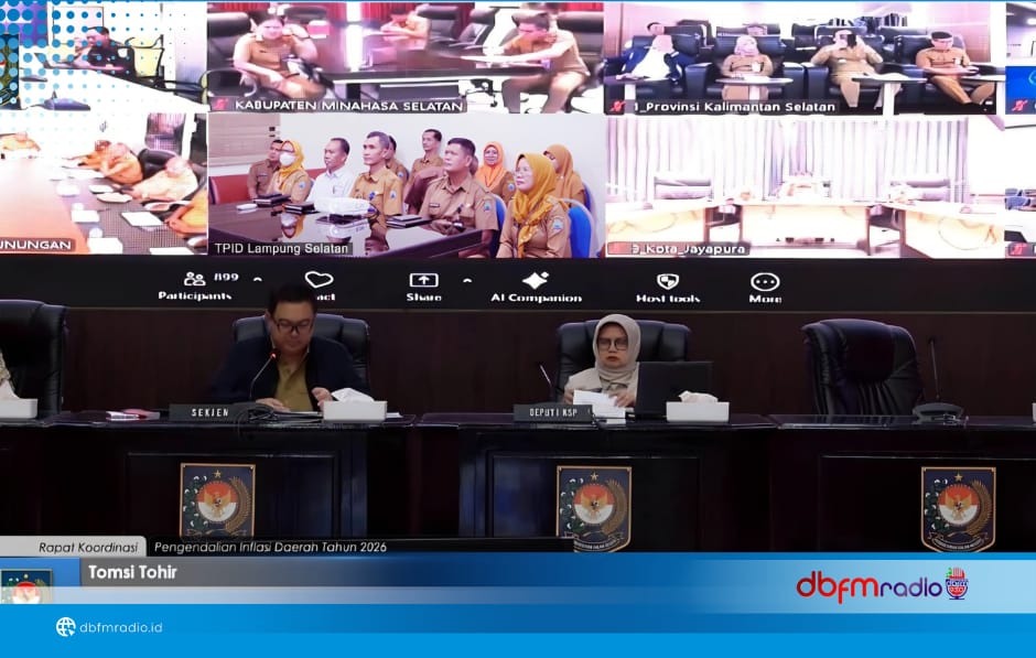 TPID Lampung Selatan Siaga Jaga Stabilitas Harga, Ikuti Rakor Pengendalian Inflasi Bersama Kemendagri