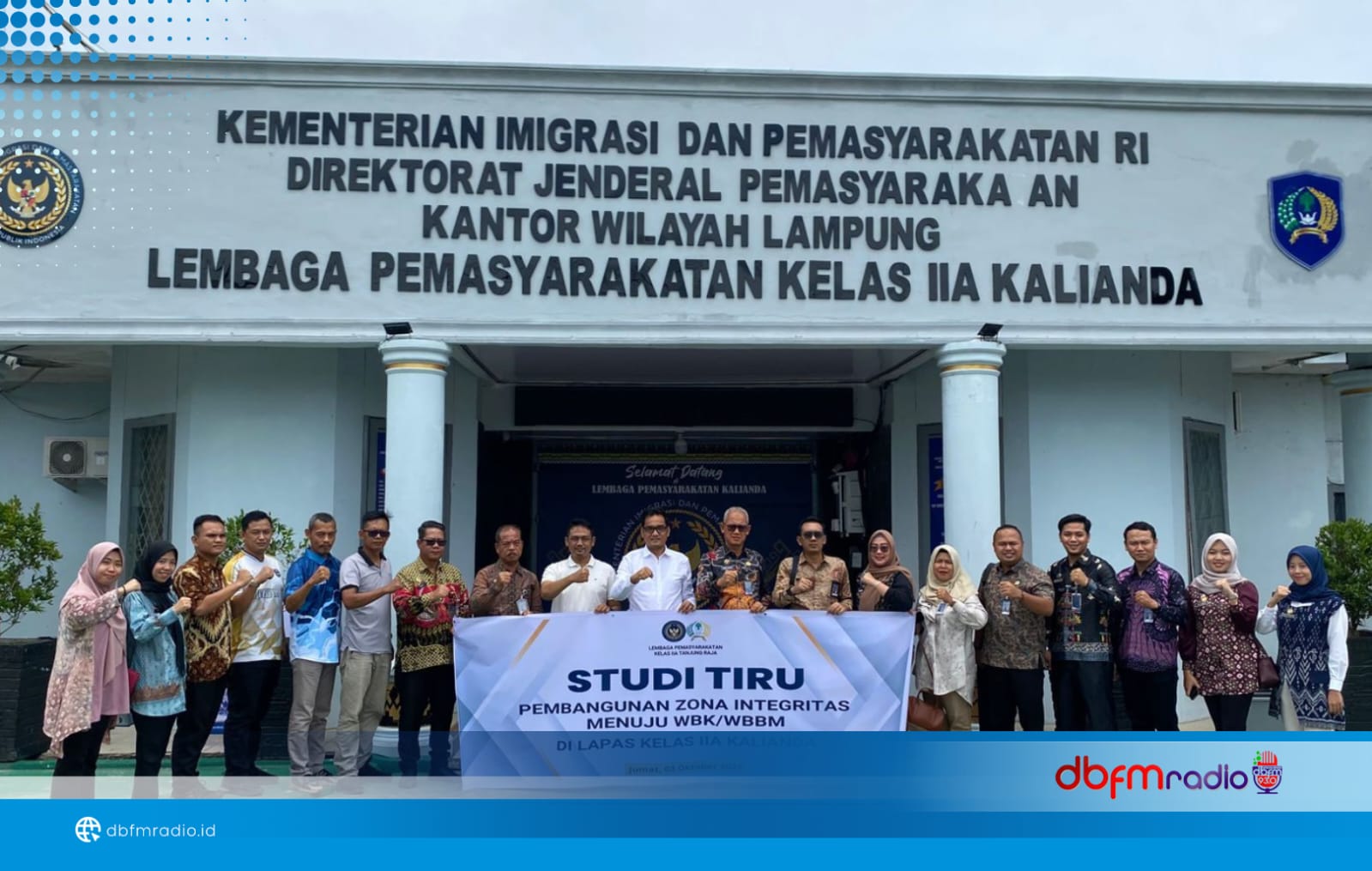 Lapas Kalianda Sambut Studi Tiru dari Lapas Tanjung Raja untuk Penguatan Zona Integritas