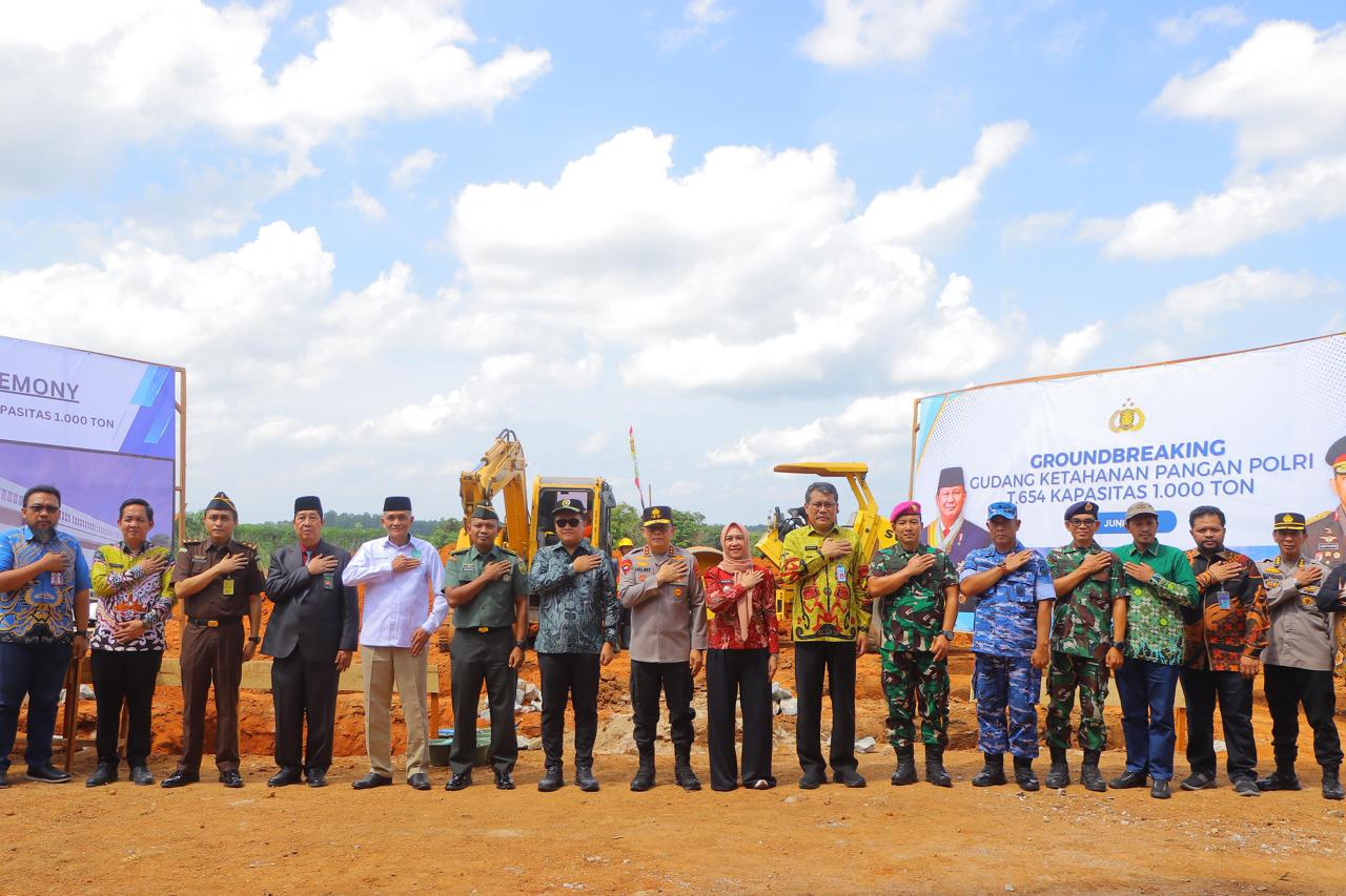 Polda Lampung Bangun Gudang Pangan di Bumi Khagom Mufakat