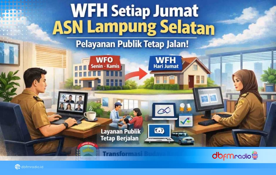 ASN Lampung Selatan Mulai WFH Tiap Jumat, Transformasi Kerja Fleksibel Resmi Diterapkan