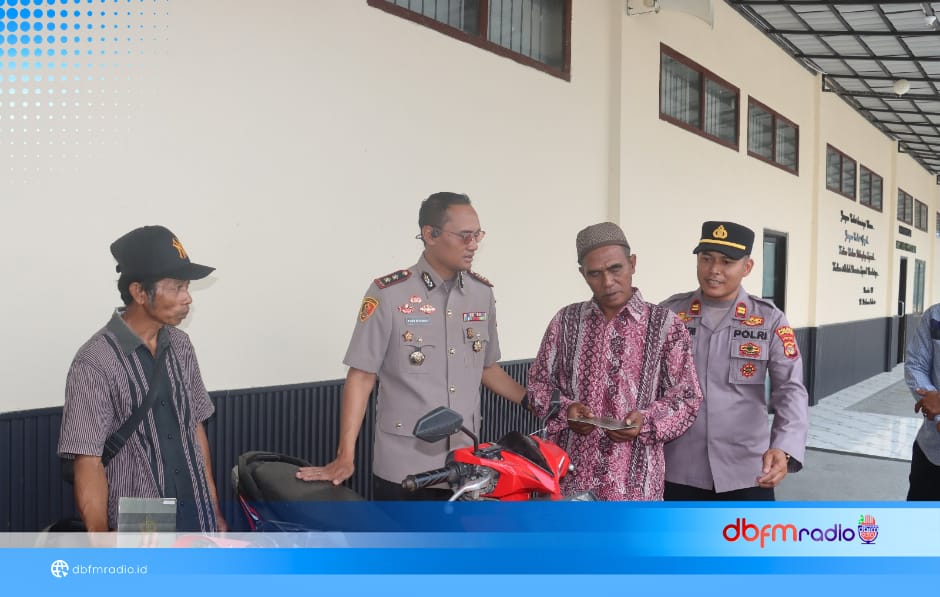 Dua Motor Curian Kembali ke Pemilik, Kapolres Lamsel Tegaskan Pengembalian Barang Bukti Gratis