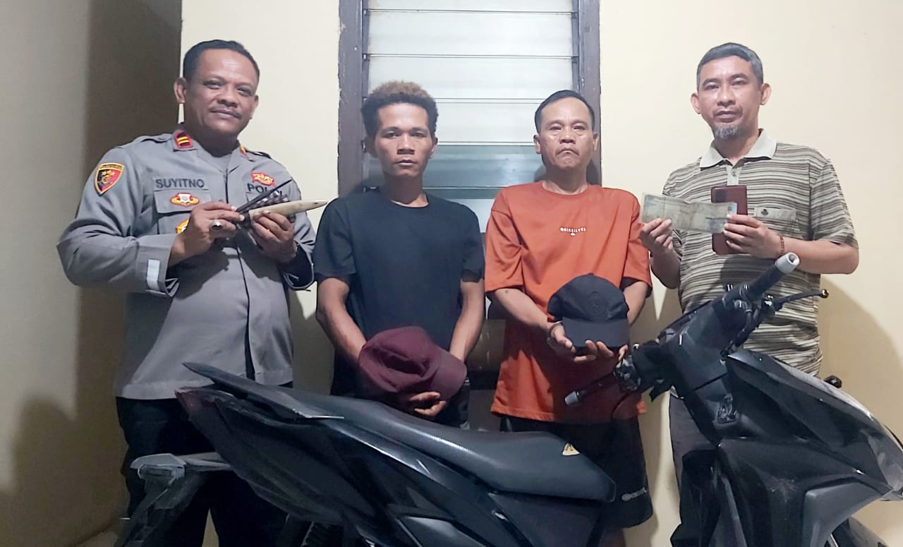 Polsek Palas Tangkap Dua Residivis Curanmor di Lampung Selatan