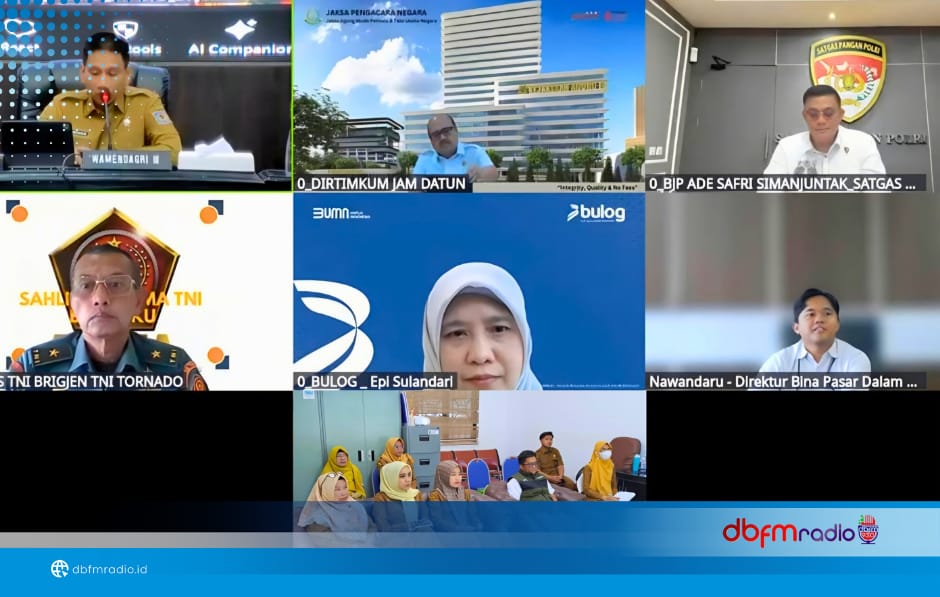 Pemkab Lampung Selatan Ikuti Rakor Pengendalian Inflasi Nasional secara Virtual