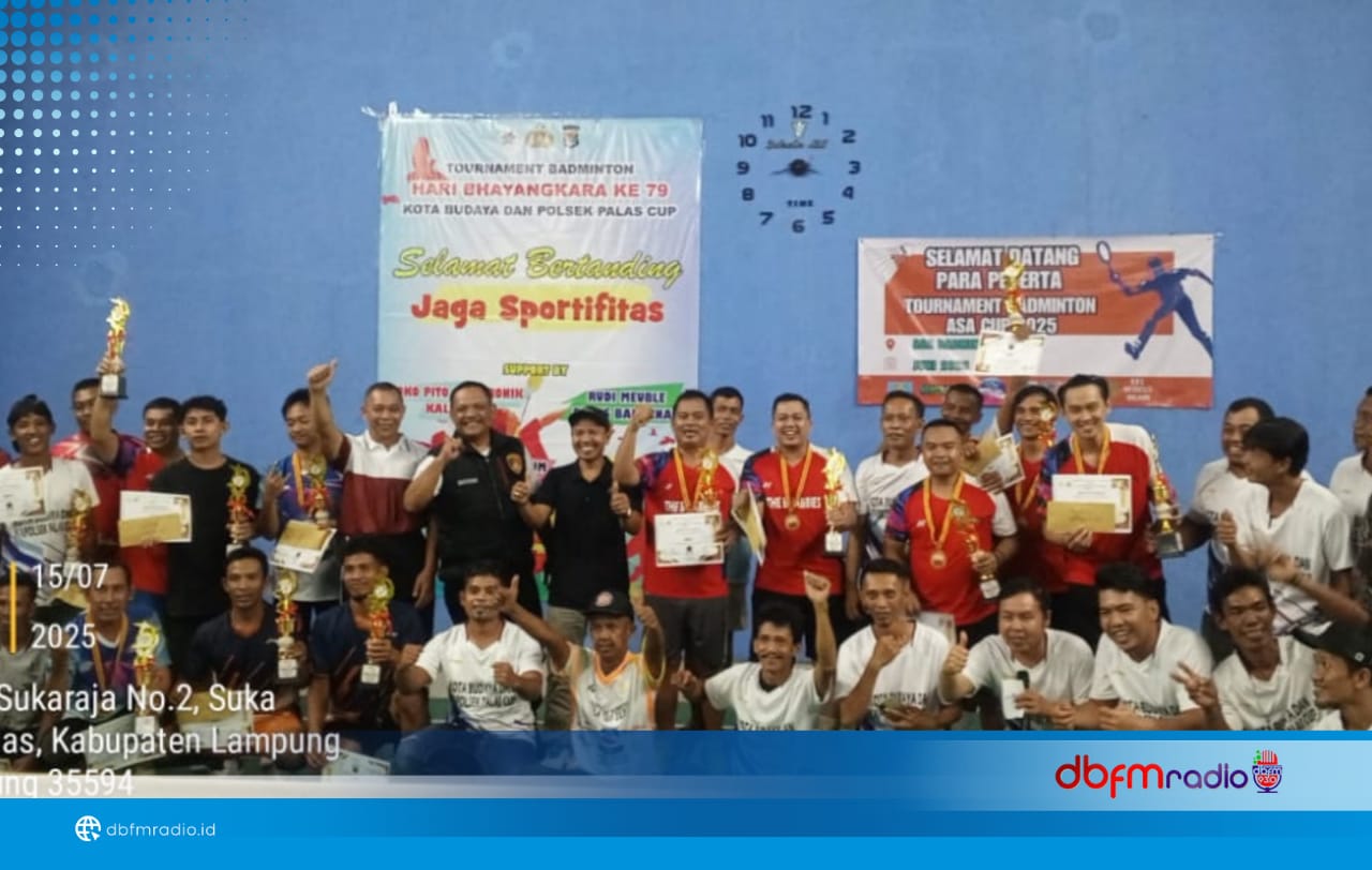 Final Turnamen Badminton Kota Budaya Polsek Palas Cup 2025 Sukses Digelar Meriah dan Kondusif