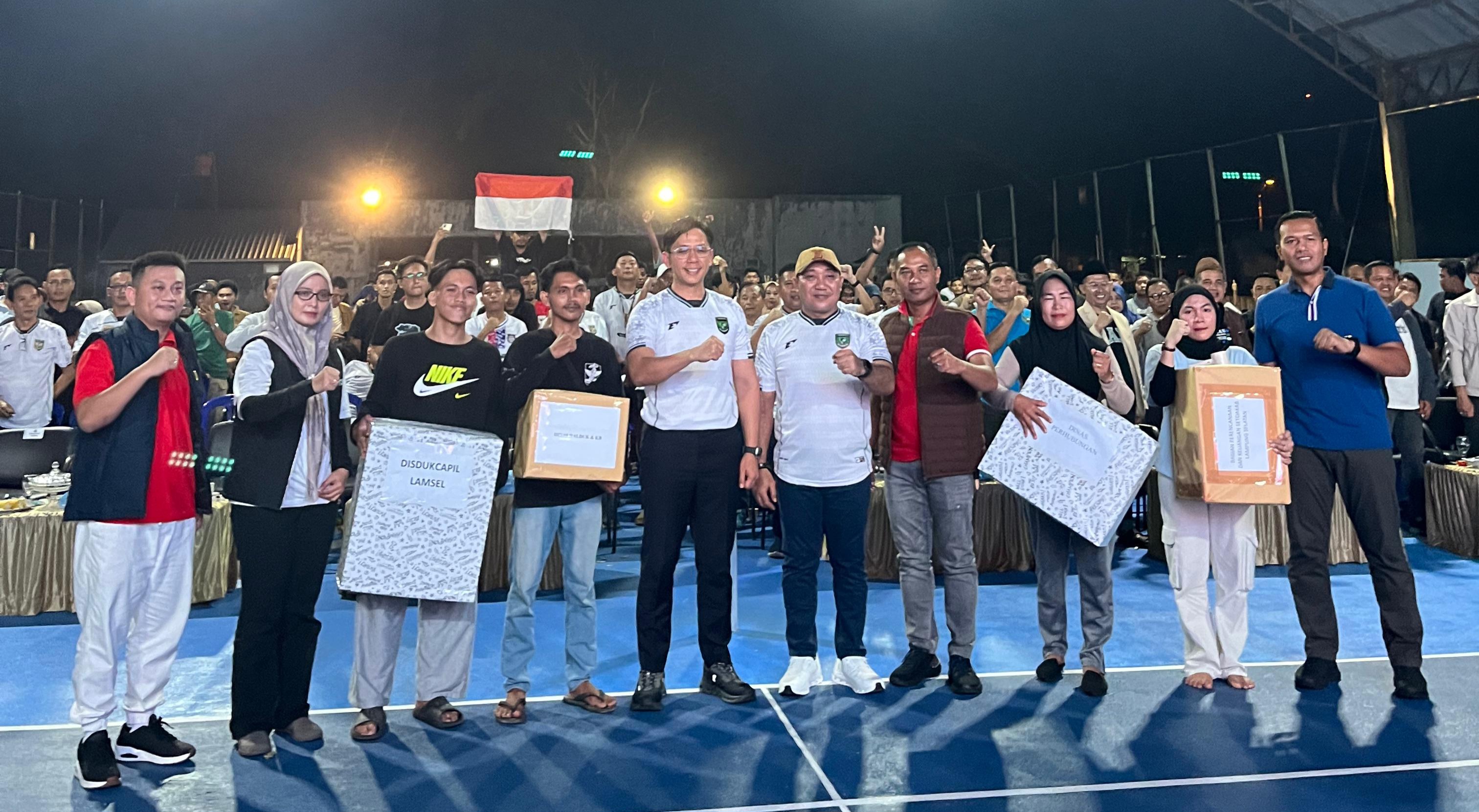 Meriah! Pemkab Lampung Selatan Gelar Nobar Kualifikasi Piala Dunia 2026 Indonesia vs China