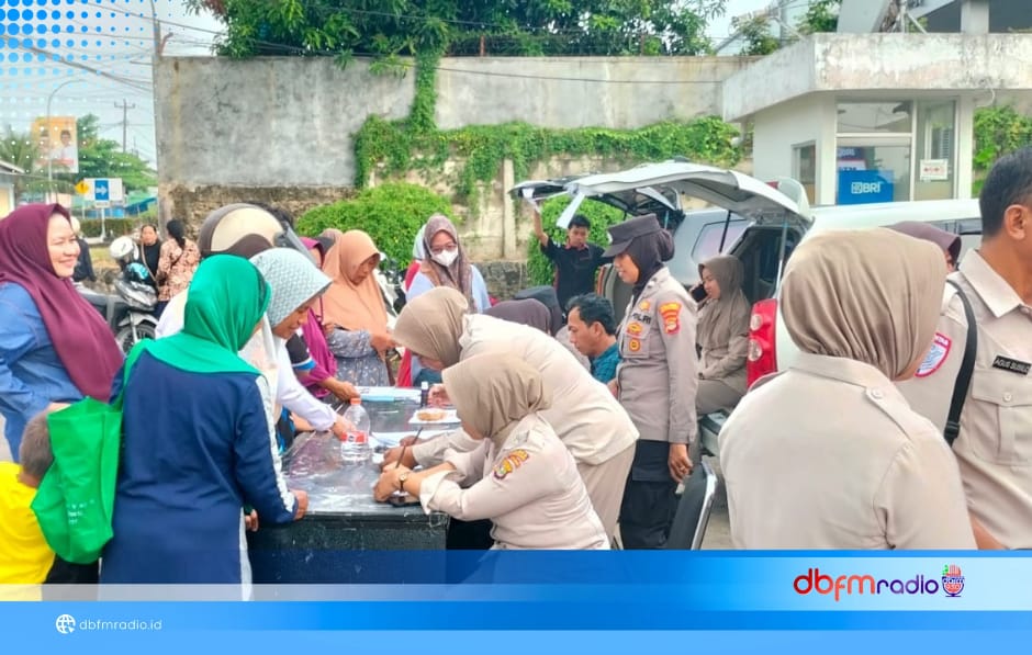 Diserbu 393 Warga, Bazar Pasar Murah Hari Bhayangkara Polres Lampung Selatan Bukukan Transaksi Rp40 Juta