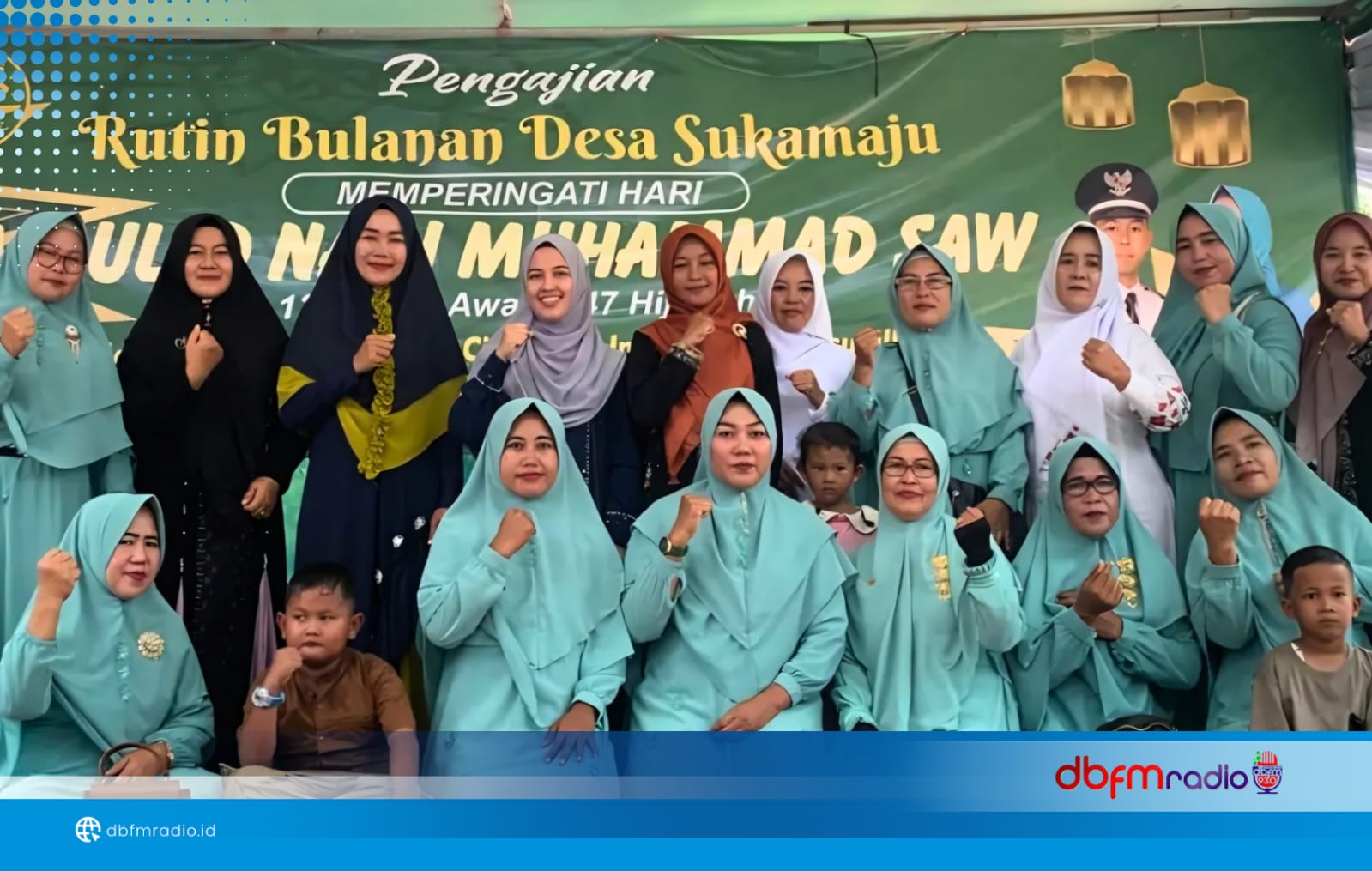 Semarak Peringatan Maulid Nabi di Desa Sukamaju, Ustadzah Nabila Zainuri Jadi Penceramah
