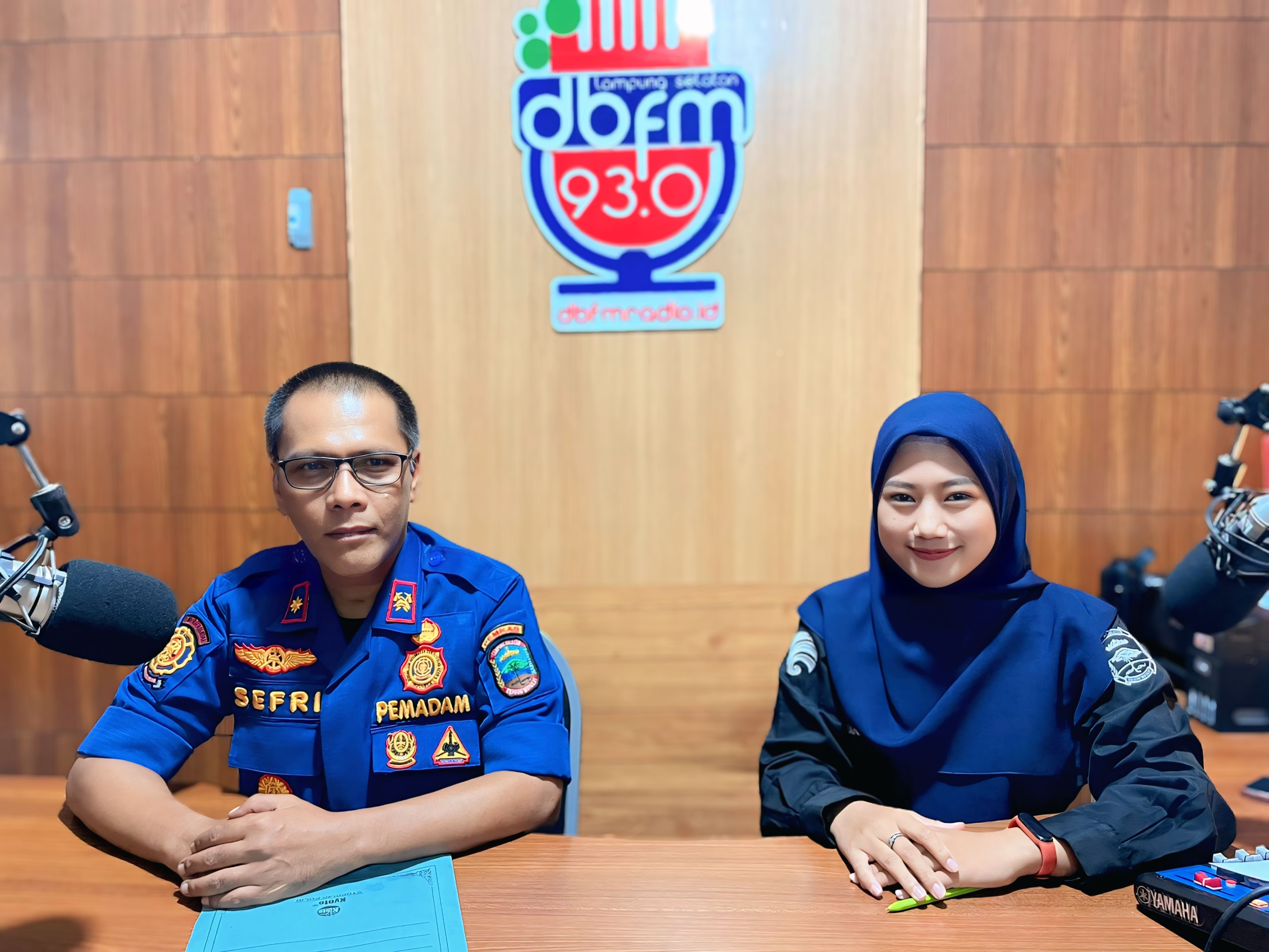 LPPL DBFM 93.0 Gelar Talkshow Edukatif Bersama Kepala Dinas Damkarmat Lamsel Bahas Pencegahan Bahaya Kebakaran