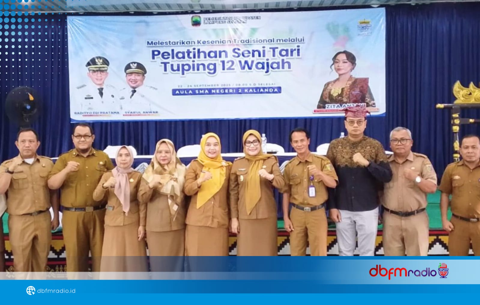 50 Pelajar Ikuti Workshop Tari Tuping 12 Wajah, Pemkab Lampung Selatan Mantapkan Program Pelestarian Budaya