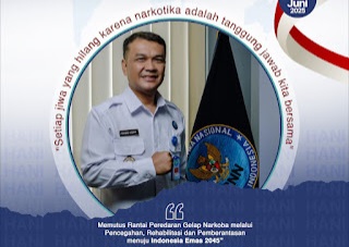 Peringati HANI 2025, BNNK Lampung Selatan Gaungkan Semangat Perangi Narkoba Demi Indonesia Bersinar