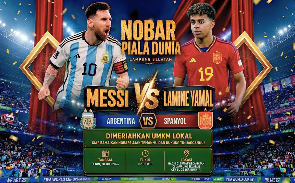 Final Piala Dunia 2026 Disulap Jadi Pesta Rakyat, Pemkab Lampung Selatan Gelar Nobar Serentak di 17 Kecamatan