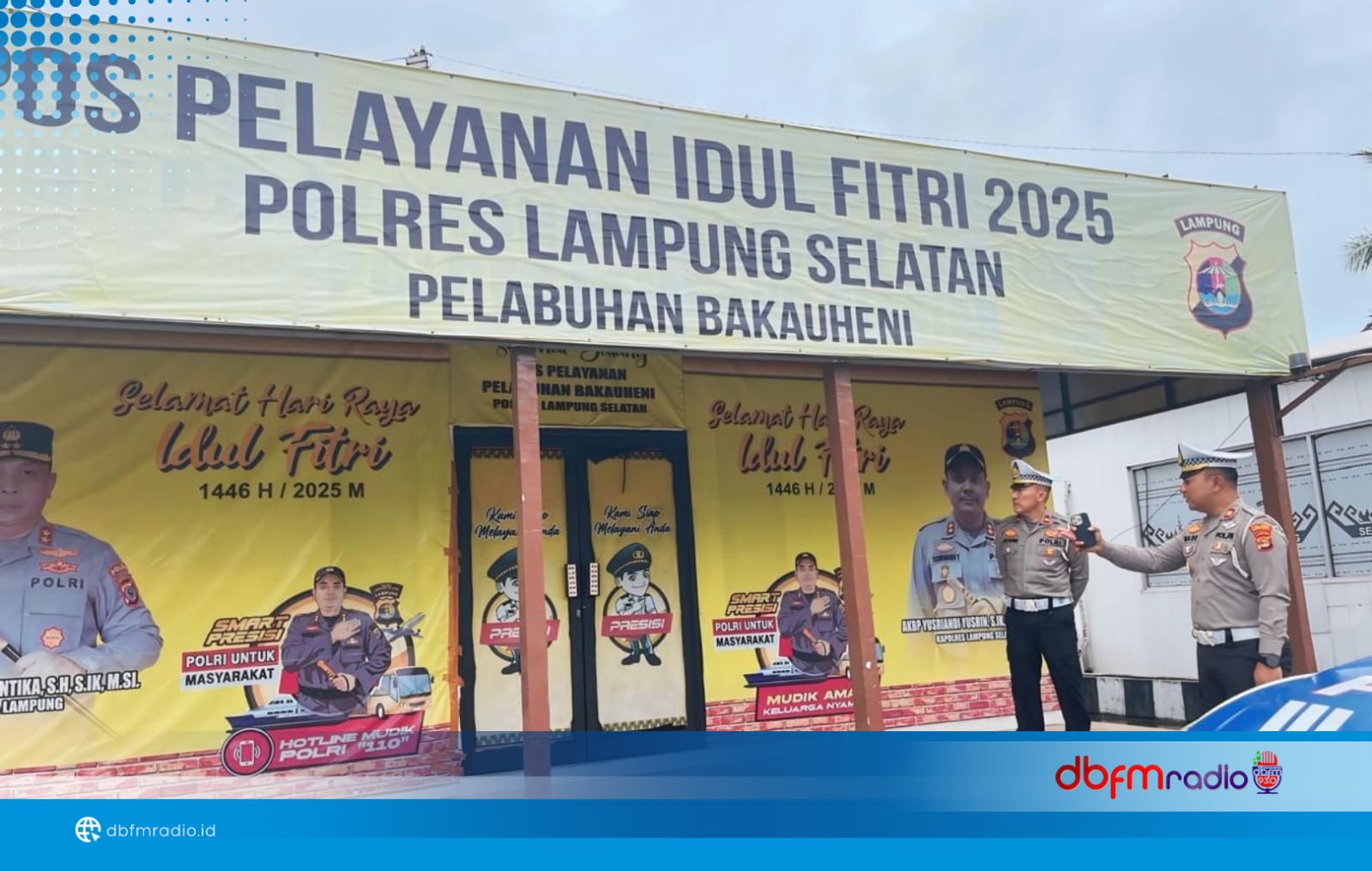 Satlantas Polres Lampung Selatan Cek Kesiapan Pos Pengamanan Jelang Nataru 2025/2026
