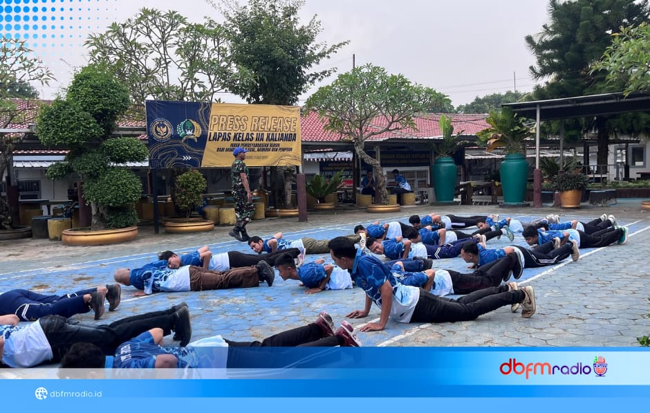 Perkuat Disiplin dan Soliditas, Lapas Kalianda Gandeng Kodim 0421 Lampung Selatan Gelar Latihan FMD