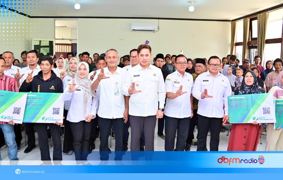 554 Pekerja Rentan di Katibung Terima BPJS Ketenagakerjaan, Bukti Komitmen Pemkab Lindungi Masyarakat