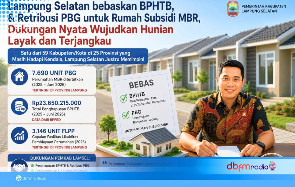 Dukung Program Rumah Subsidi, Lampung Selatan Catat Capaian Tertinggi PBG di Provinsi Lampung