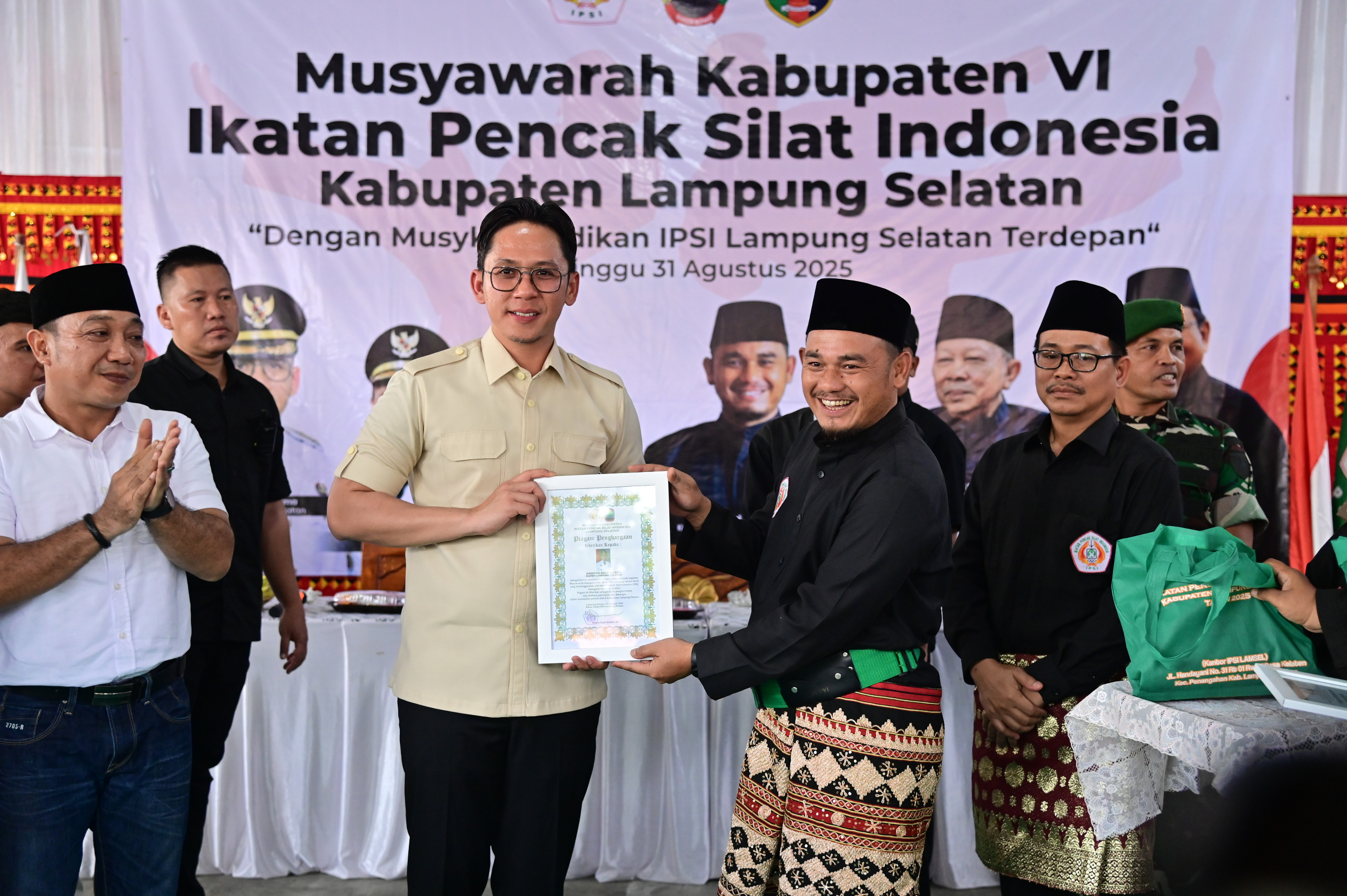 Bupati Egi Hadiri Muskab VI IPSI Lampung Selatan, Tekankan Peran Pencak Silat dalam Pembangunan Daerah