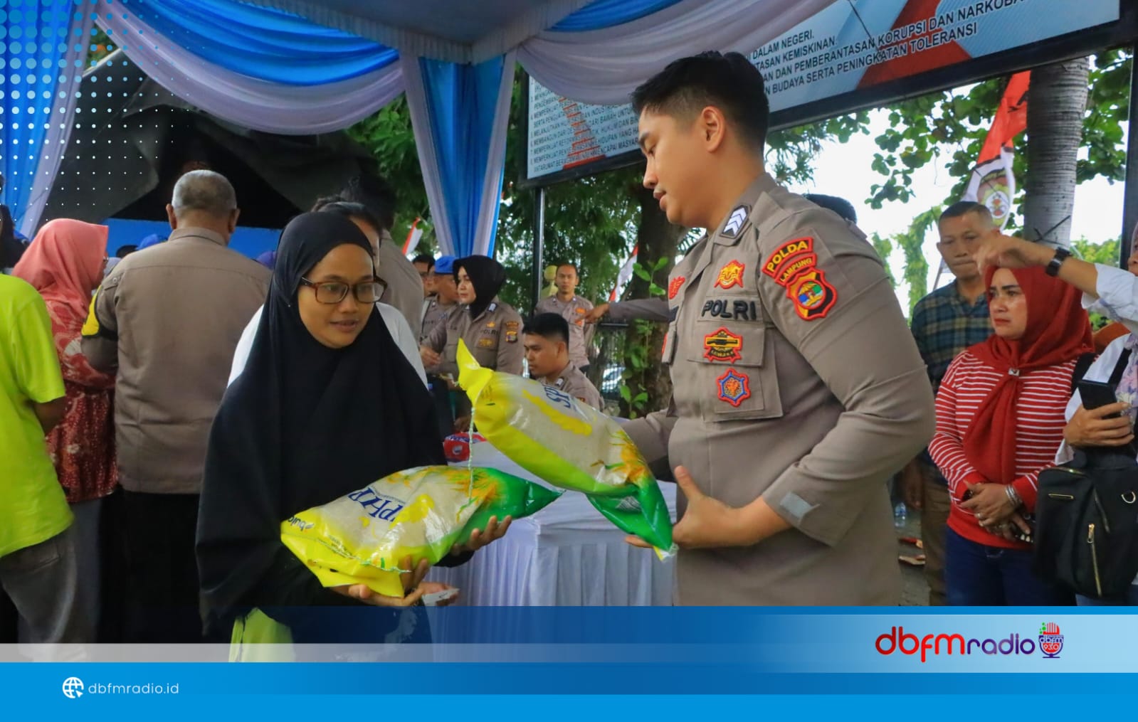 Polda Lampung dan Bulog Salurkan 74 Ton Beras Murah di 50 Titik Serentak