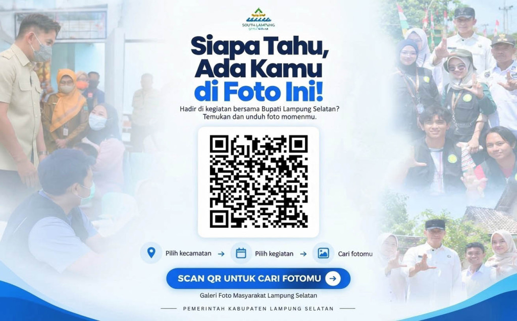 Pemkab Lampung Selatan Buka Akses Gratis Dokumentasi Kegiatan, Cukup Scan QR Code