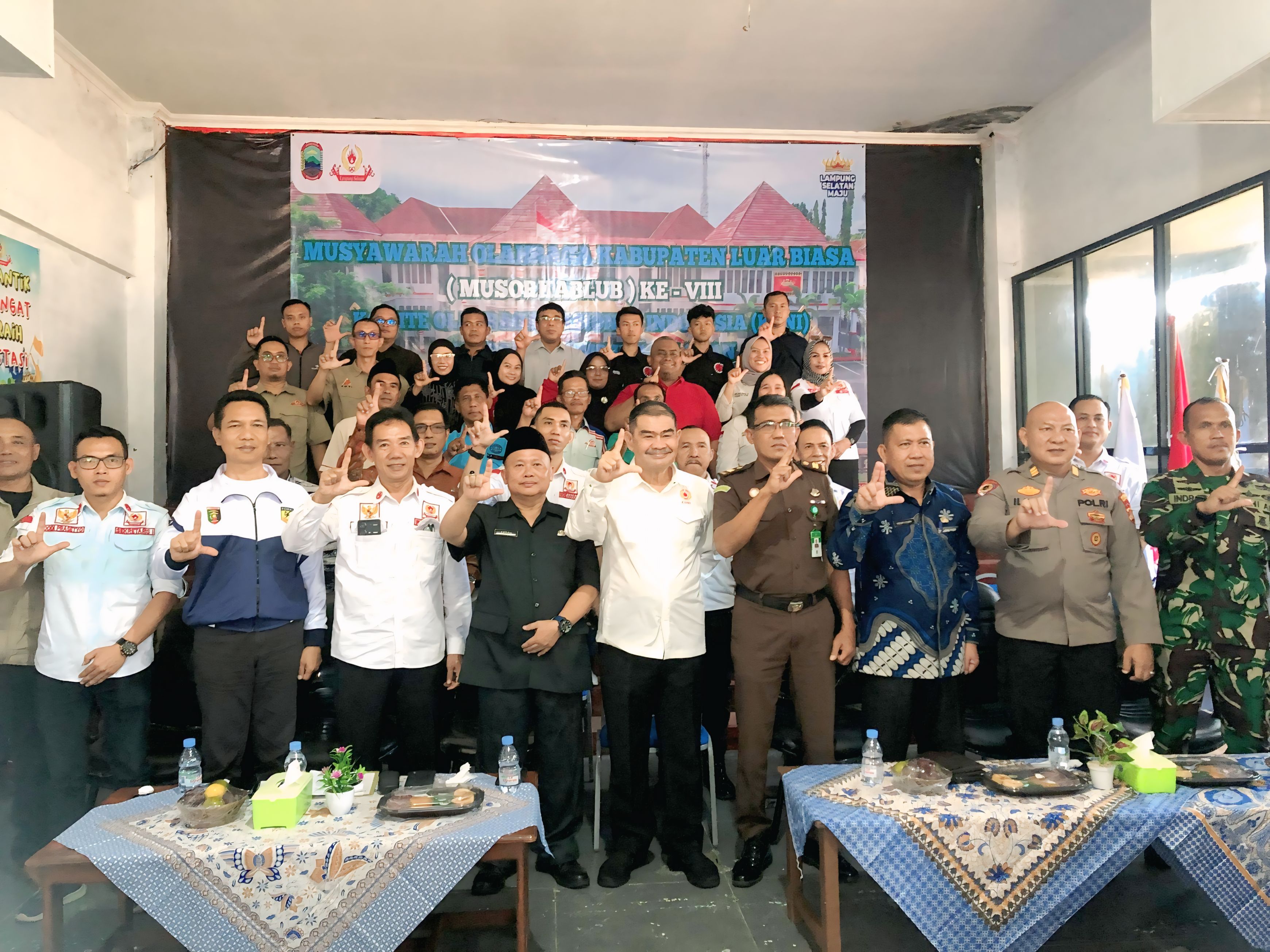 Pemkab Lampung Selatan Resmi Buka Musorkablub VIII KONI untuk Periode 2025–2029