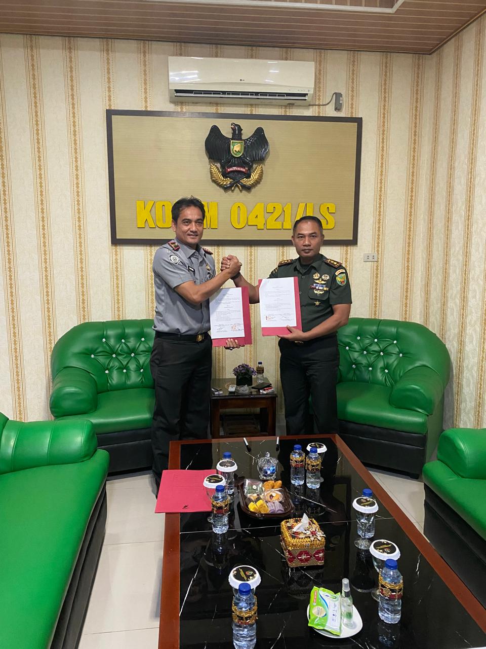 Lapas Kelas IIA Kalianda Jalin Kerja Sama Pengamanan dengan Kodim 0421/Lampung Selatan