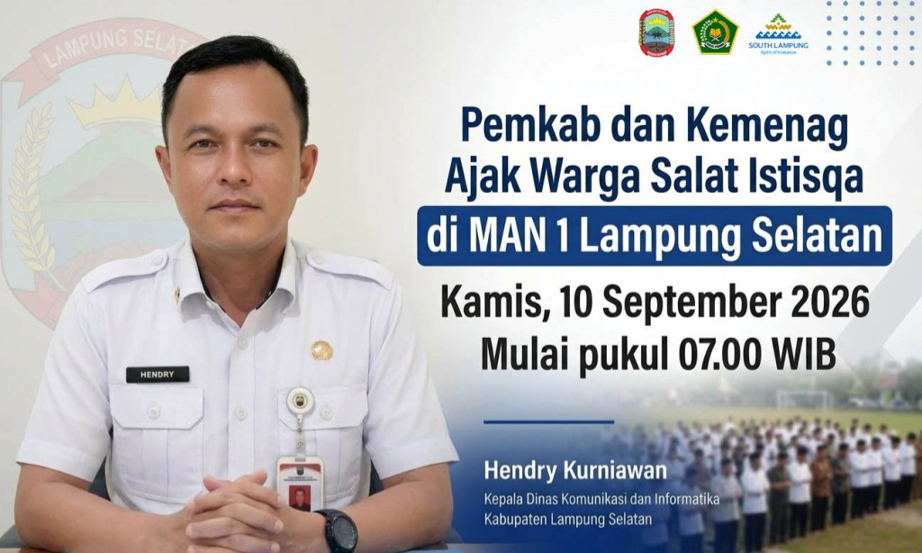 Kemarau Panjang, Pemkab Lampung Selatan Ajak Warga Salat Istisqa dan Perkuat Ikhtiar