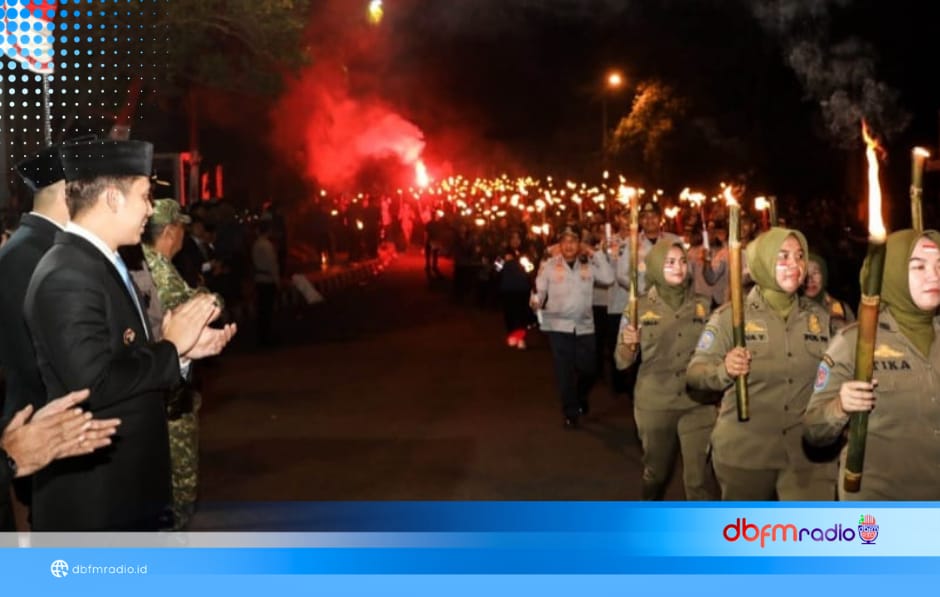 Semarak Pawai Obor, Lampung Selatan Sambut Kemerdekaan dengan Cahaya Persatuan