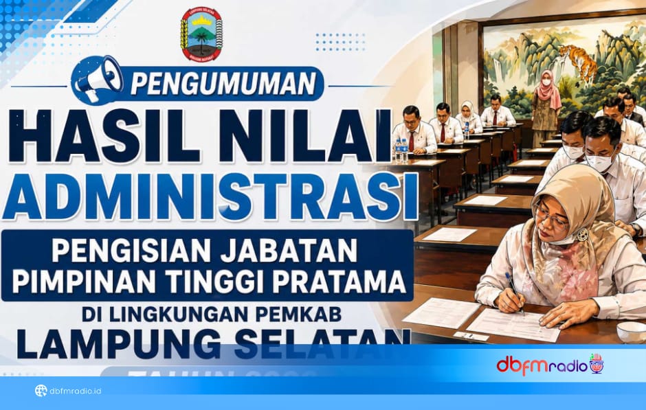PENGUMUMAN HASIL NILAI REKAM JEJAK (ADMINISTRASI) SELEKSI TERBUKA PENGISIAN JPTP TAHUN 2026