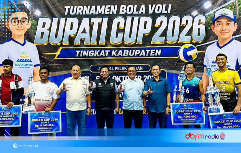 Jati Agung Taklukkan Palas 3-0, Raih Juara Bupati Cup Voli Putra 2026