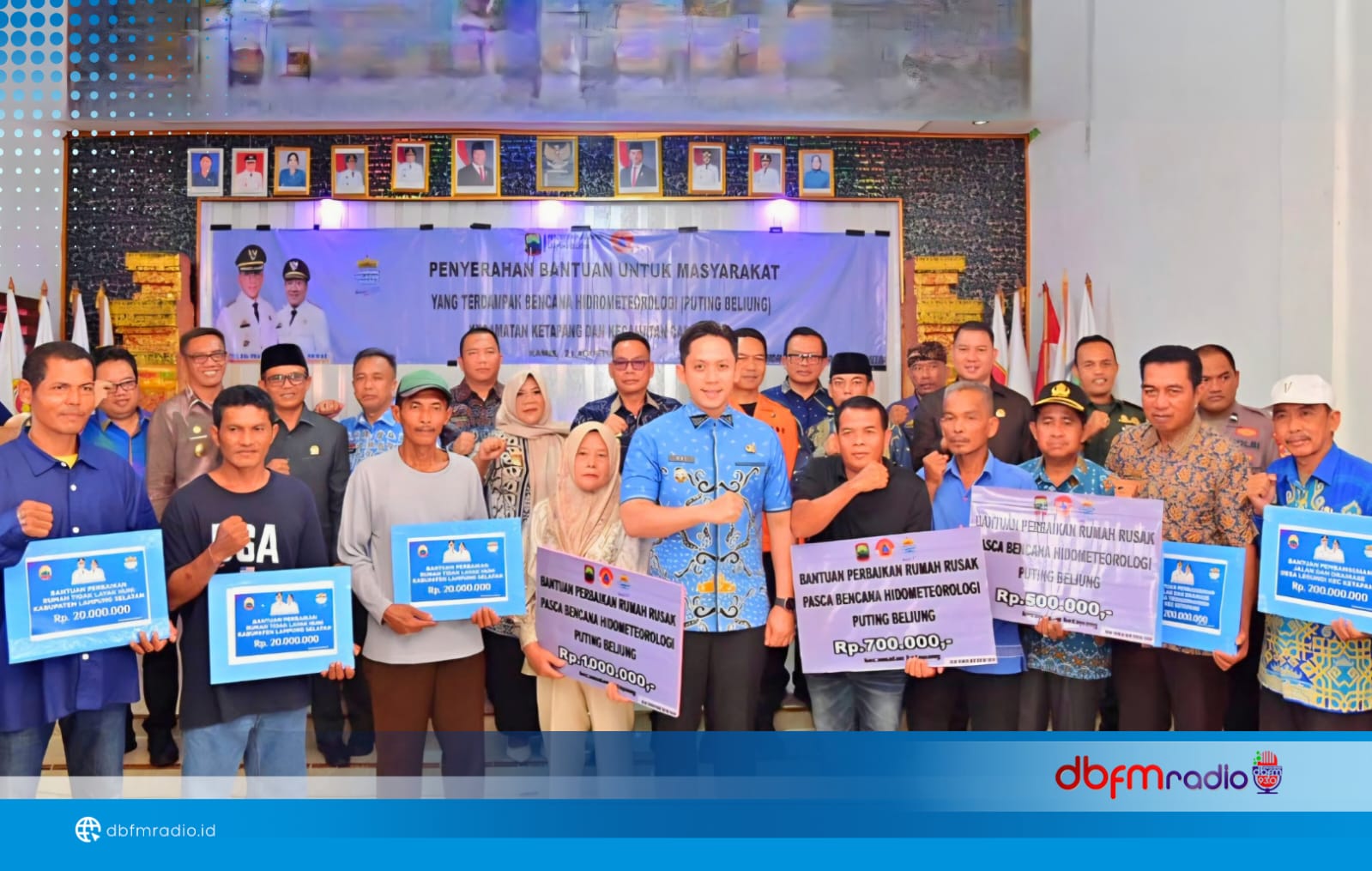 Pemkab Lampung Selatan Salurkan Bantuan untuk Korban Puting Beliung di Ketapang dan Candipuro