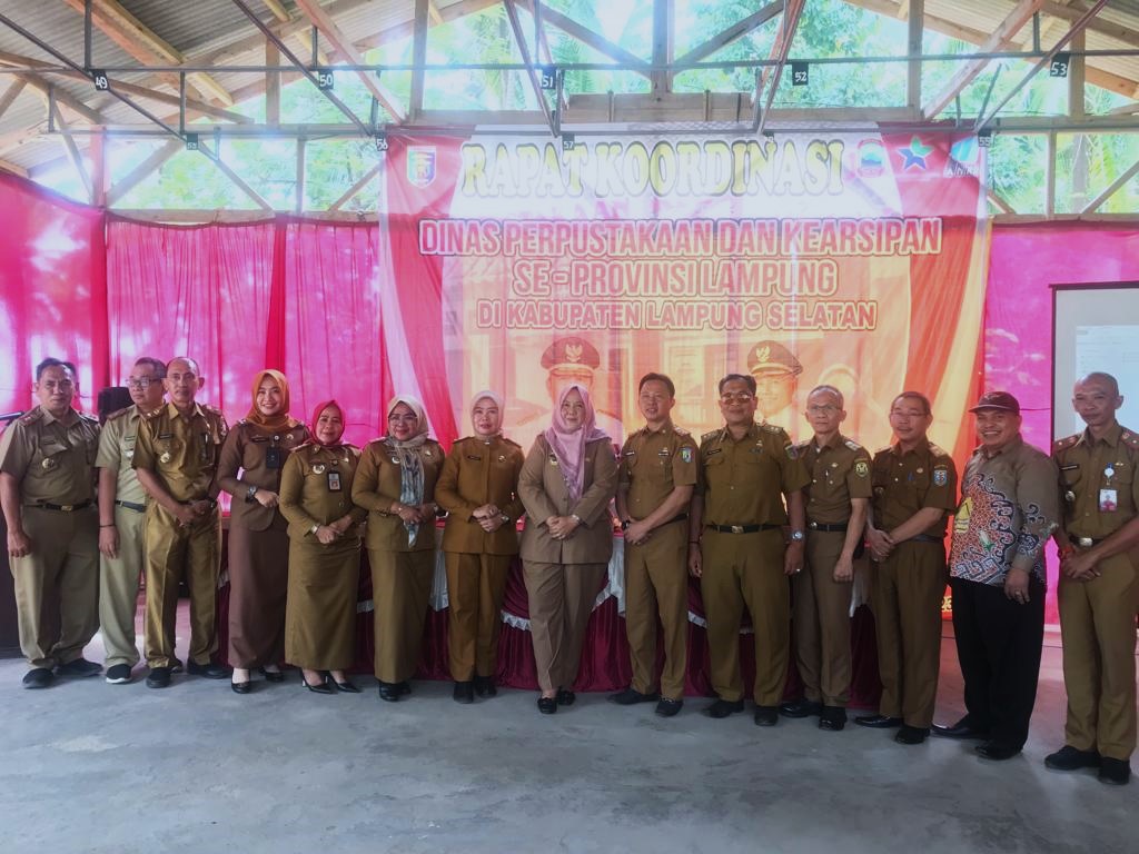 Jalin Sinergitas, Dinas Perpustakaan & Kearsipan Lampung Selatan Gelar Rapat Koordinasi