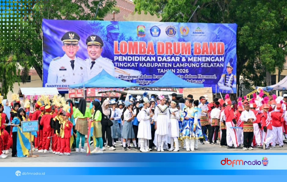 25 Tim Drum Band Pelajar Lampung Selatan Adu Kreativitas dan Sportivitas