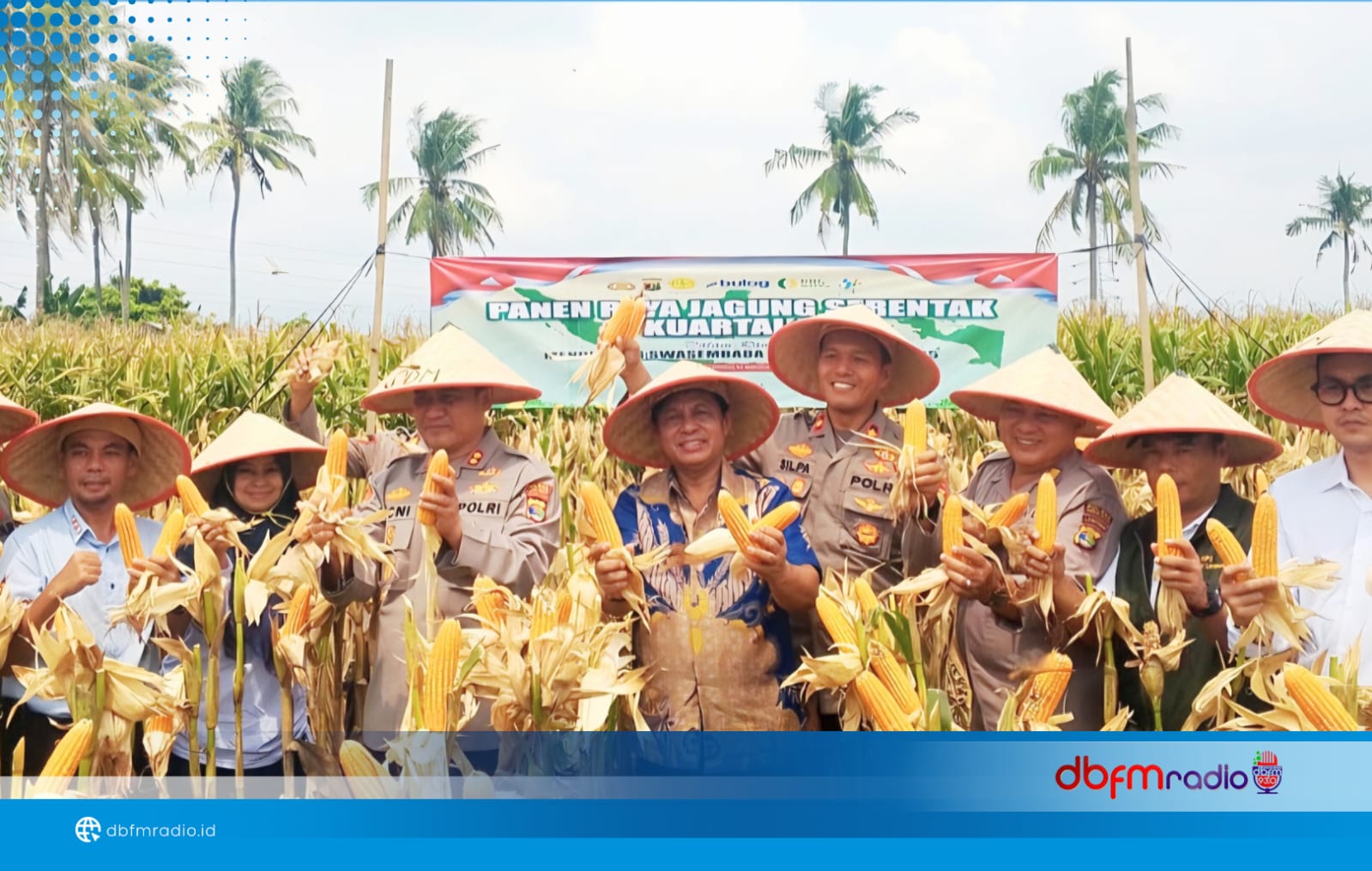 Sekda Lampung Selatan Hadiri Panen Raya Jagung Serentak Kuartal III 2025 Bersama Polres