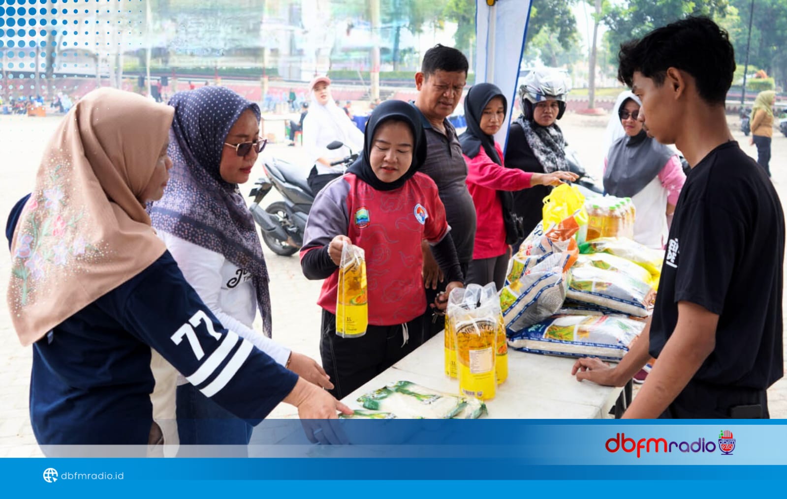 ASN Antusias Borong Kebutuhan Pokok di Gelar Pangan Murah Lampung Selatan
