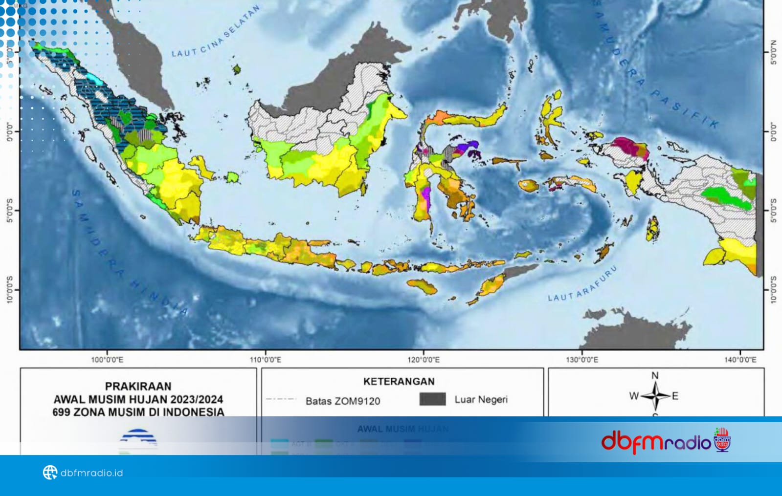 BMKG: Bibit Siklon Tropis 93S Picu Hujan Lebat dan Gelombang Tinggi di Sumbagsel