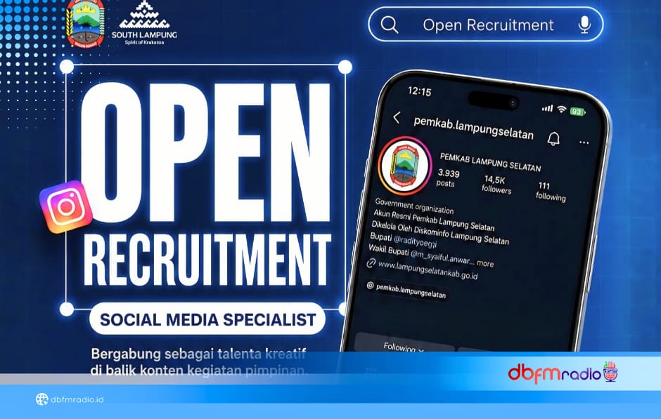 Pemkab Lampung Selatan Ajak Generasi Kreatif Bergabung Jadi Social Media Specialist