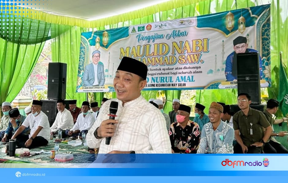 Maulid Nabi di Way Sulan Jadi Momentum Perkuat Iman, Kepedulian dan Kewaspadaan