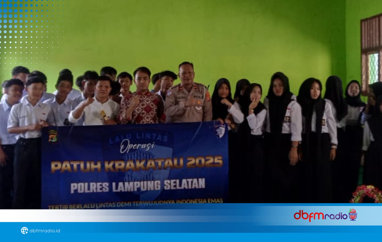 Satlantas Polres Lamsel Sasar Pelajar SMK Muhammadiyah Kalianda dalam Sosialisasi Operasi Patuh Krakatau 2025