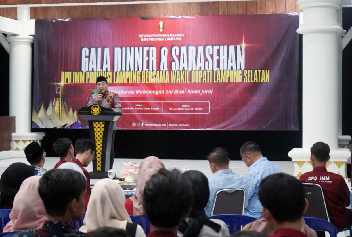 Wabup Lampung Selatan Hadiri Gala Dinner IMM, Dorong Kolaborasi Strategis Pemuda dan Pemerintah