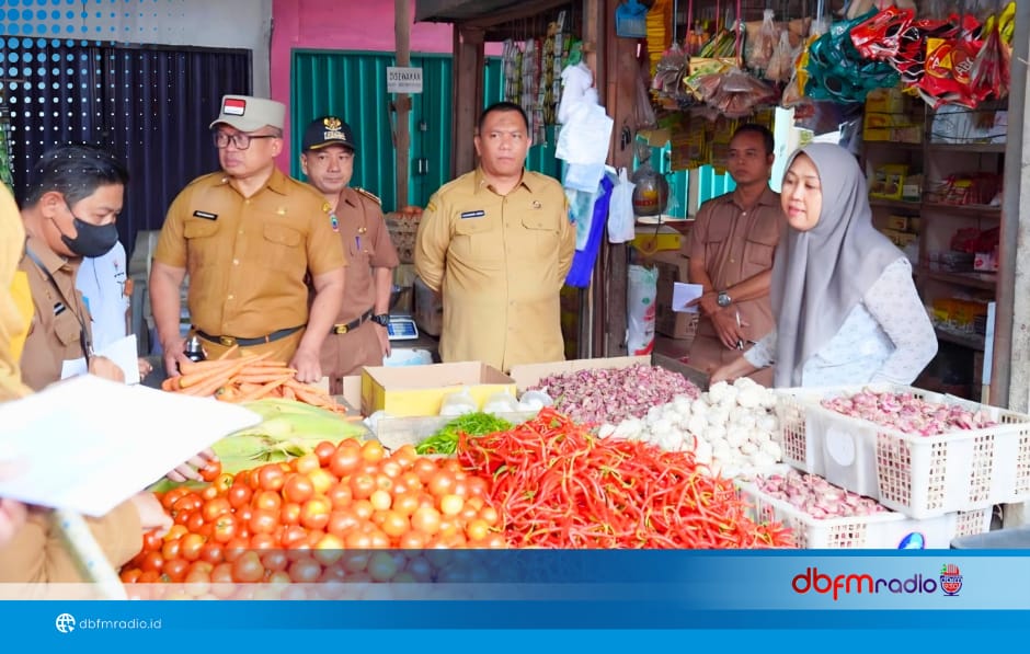 TPID Lampung Selatan Pantau Harga dan Stok Pangan di Pasar Inpres Kalianda Jelang Nataru
