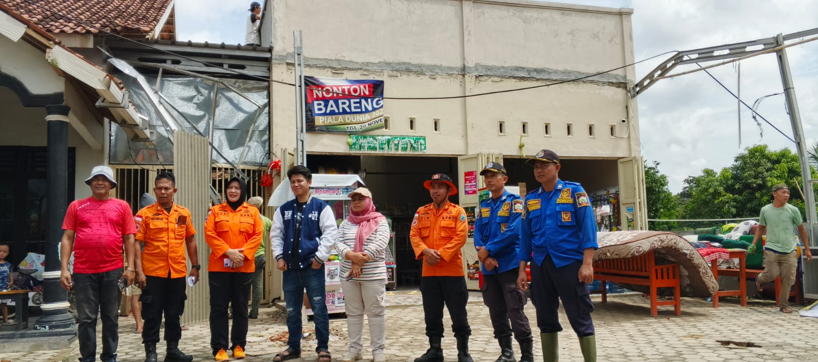 Angin Puting Beliung Terjang 26 Rumah di Desa Haduyang Kecamatan Natar Lampung Selatan